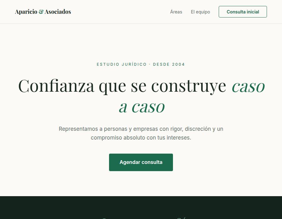 Web estudio jurídico