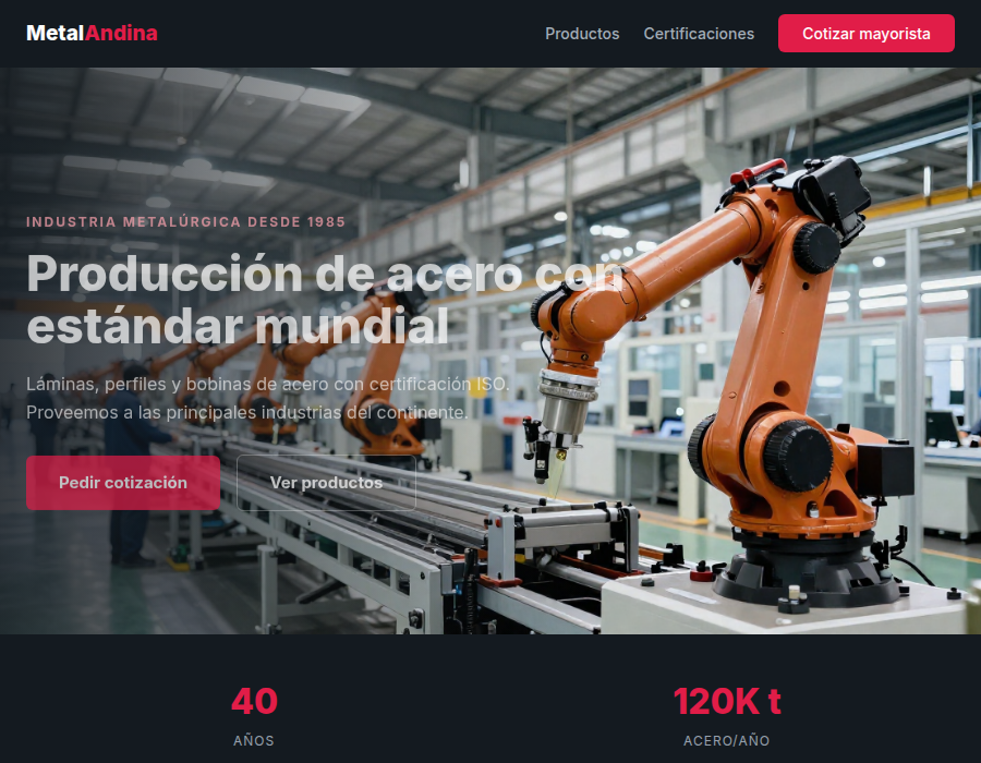 Web fábrica
